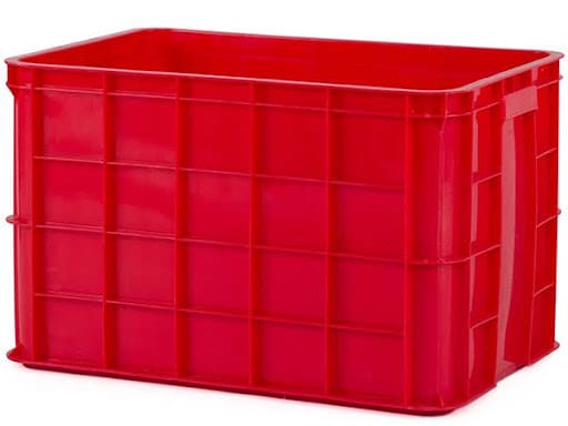 Thùng nhựa bít màu đỏ 3T9 sâu lòng chuyên dụng kho vận