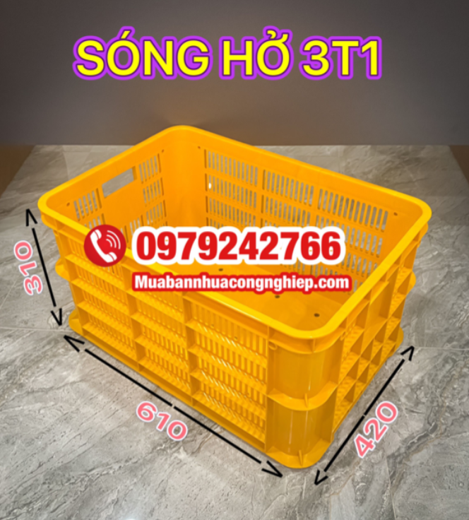 Ứng dụng thực tế của rổ nhựa 3T1 trong ngành nông sản