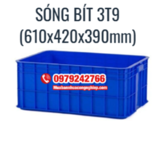 Sóng bít 3T9 – Thùng nhựa đặc chuyên dùng cho vận chuyển hàng hóa